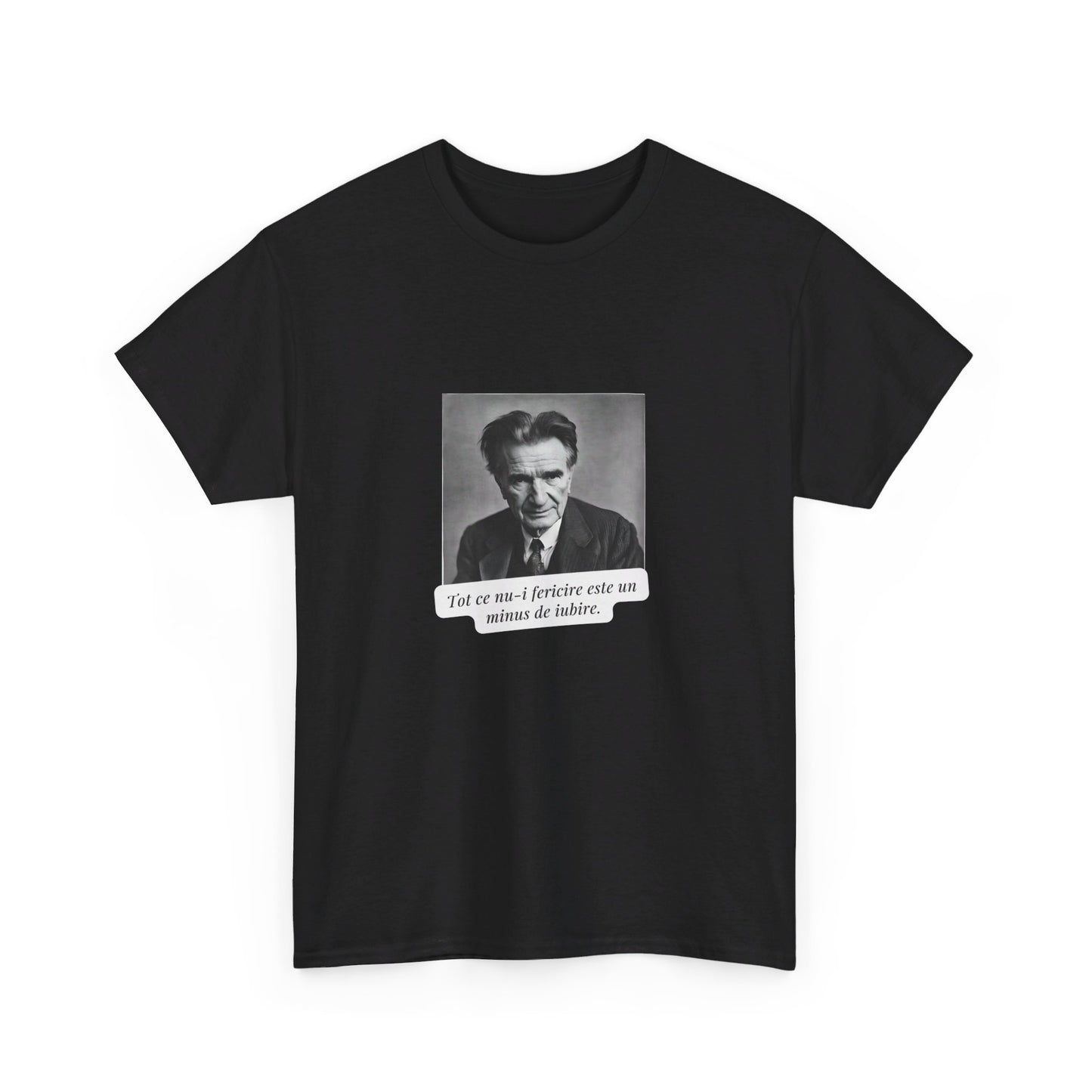 Unisex Cotton Tee "Fericire.. Emil Cioran"