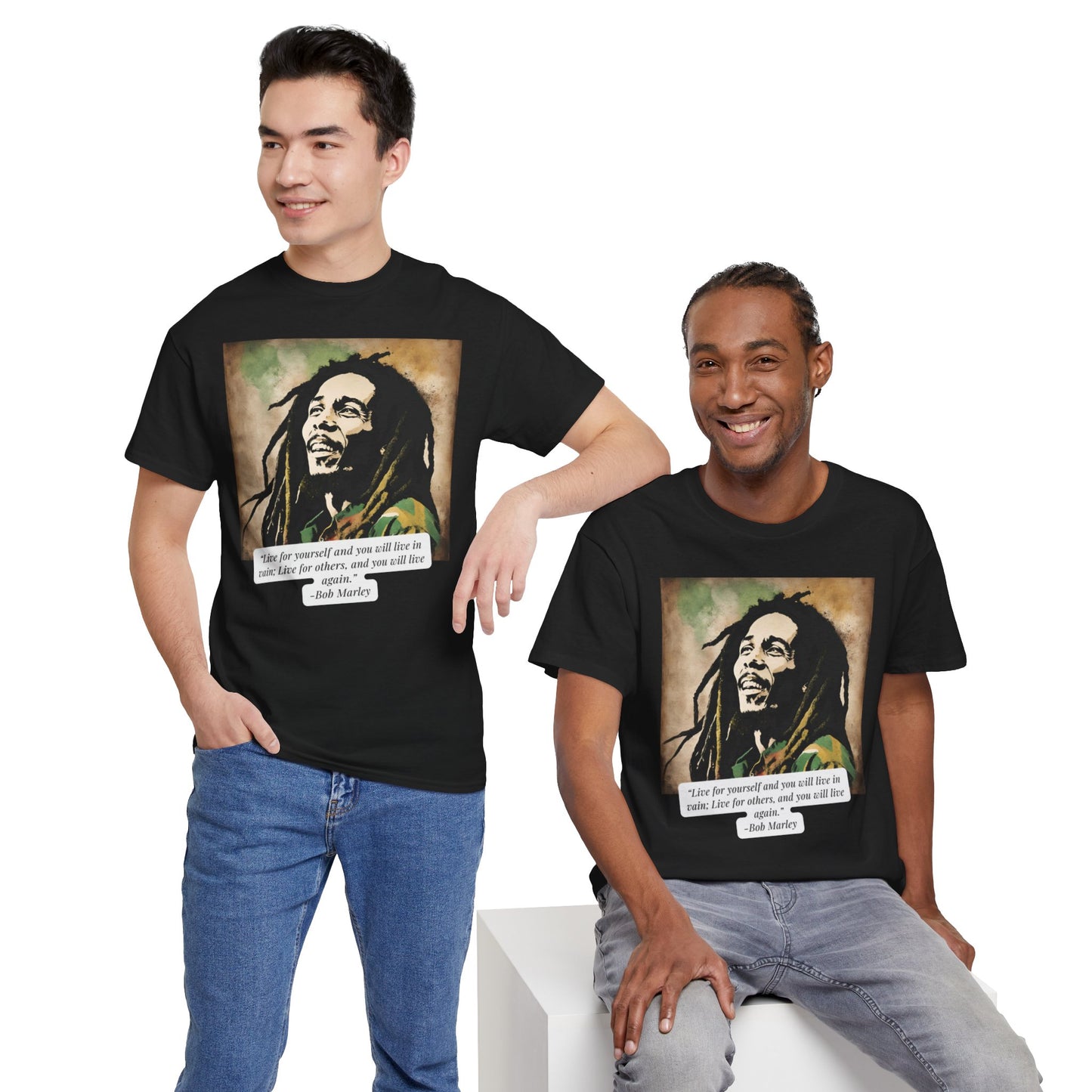 Unisex  Bob Marley Cotton Tee