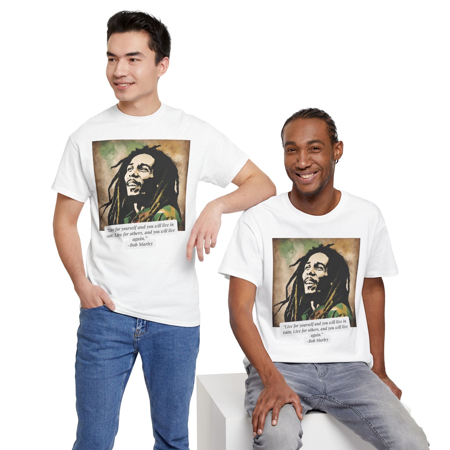 Unisex  Bob Marley Cotton Tee