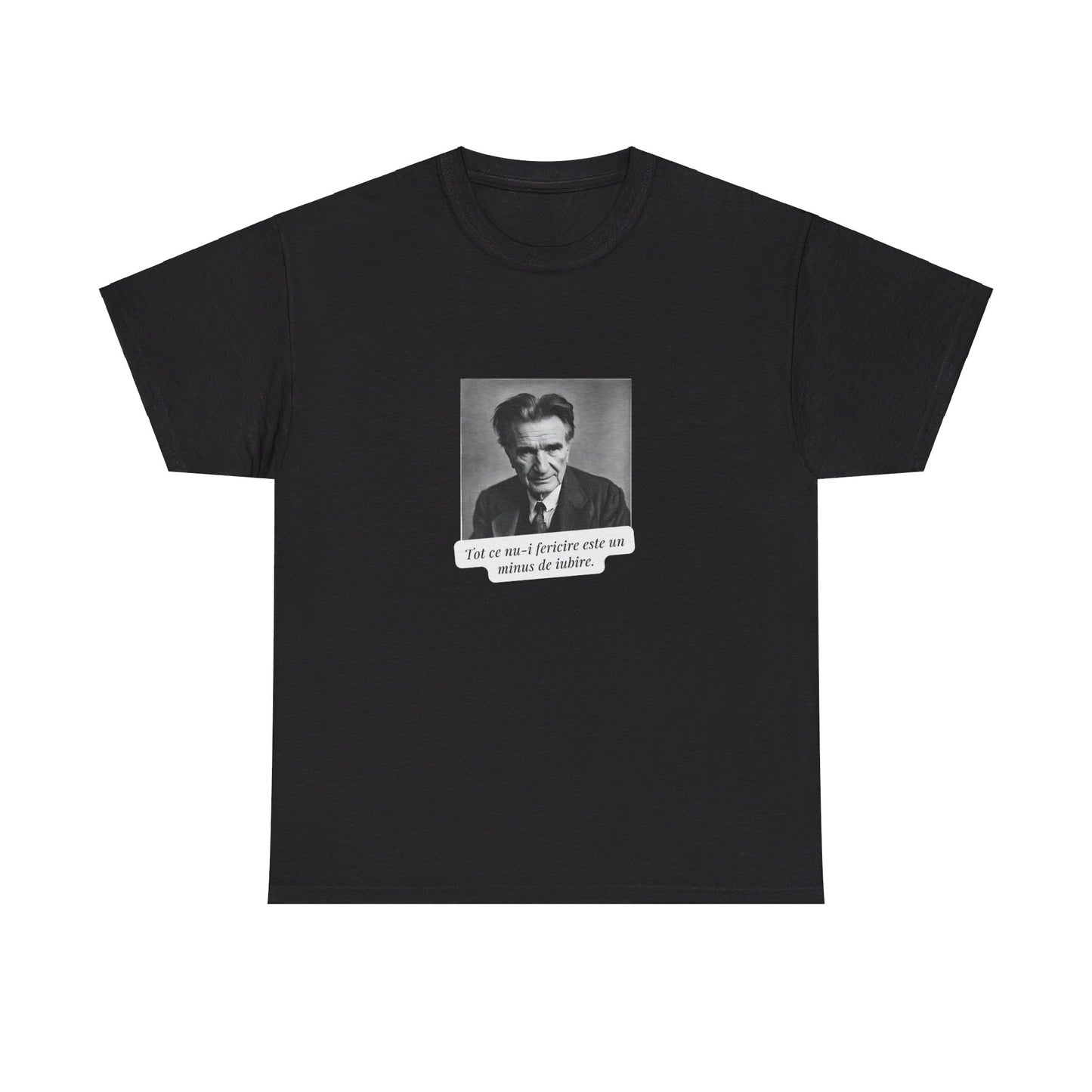 Unisex Cotton Tee "Fericire.. Emil Cioran"