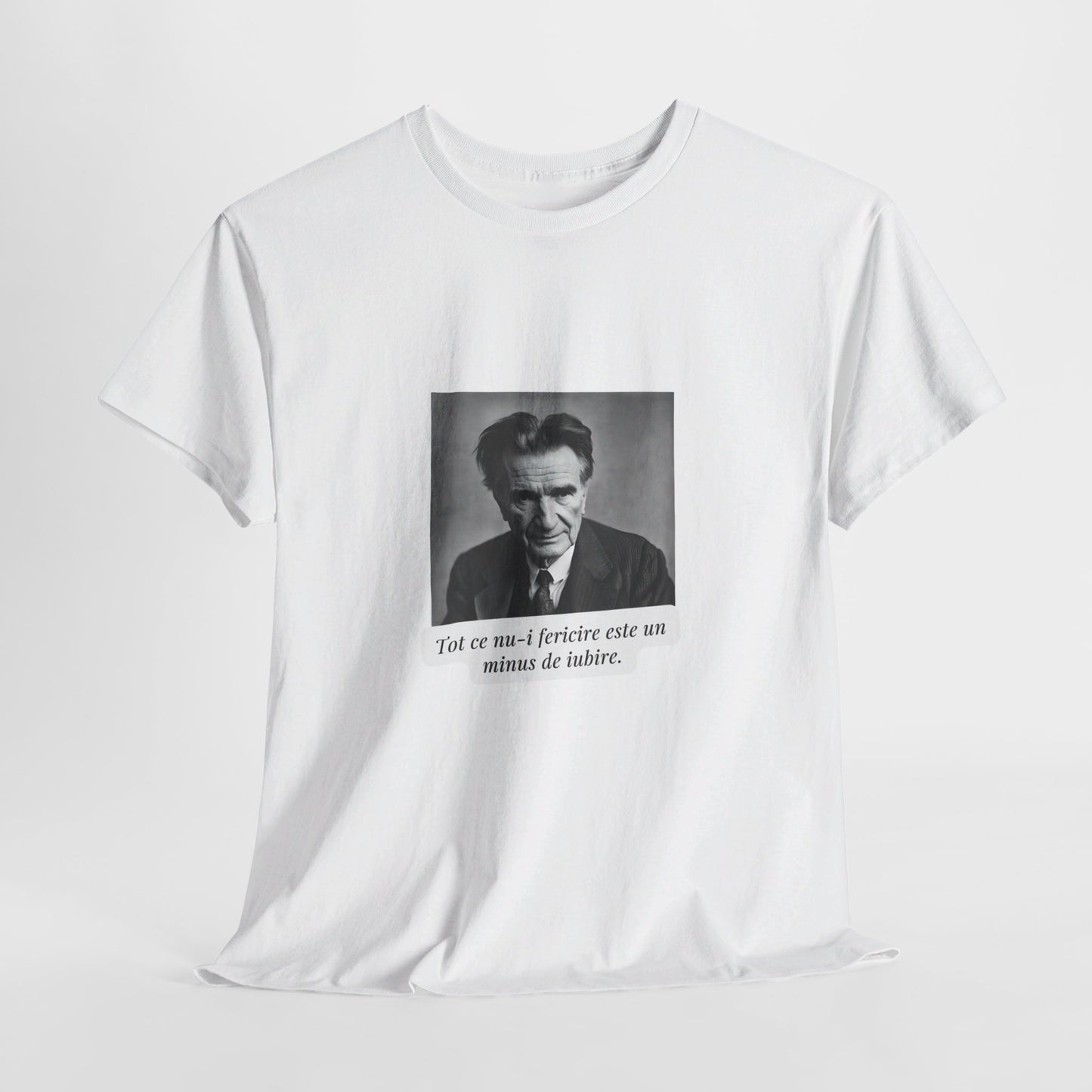 Unisex Cotton Tee "Fericire.. Emil Cioran"