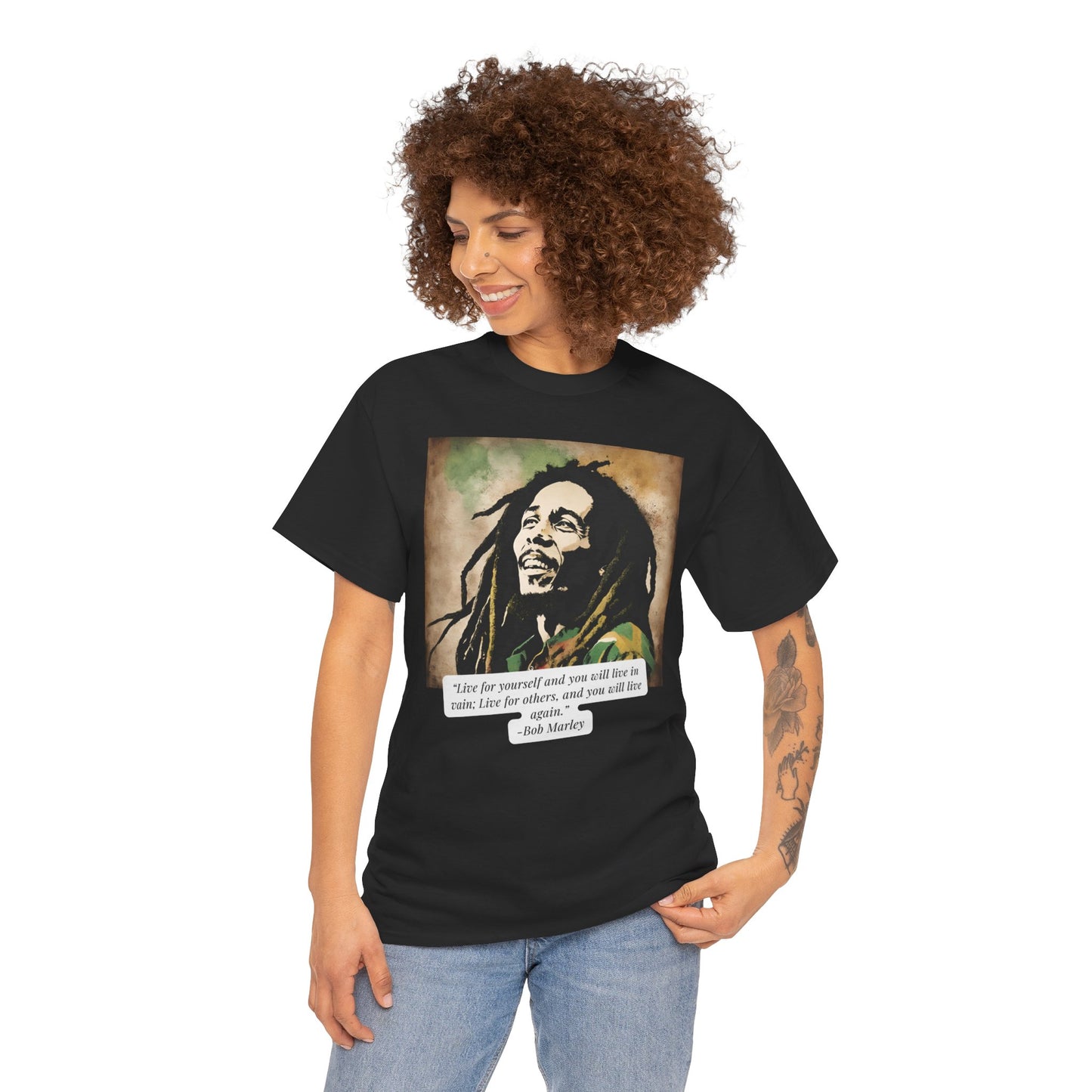 Unisex  Bob Marley Cotton Tee