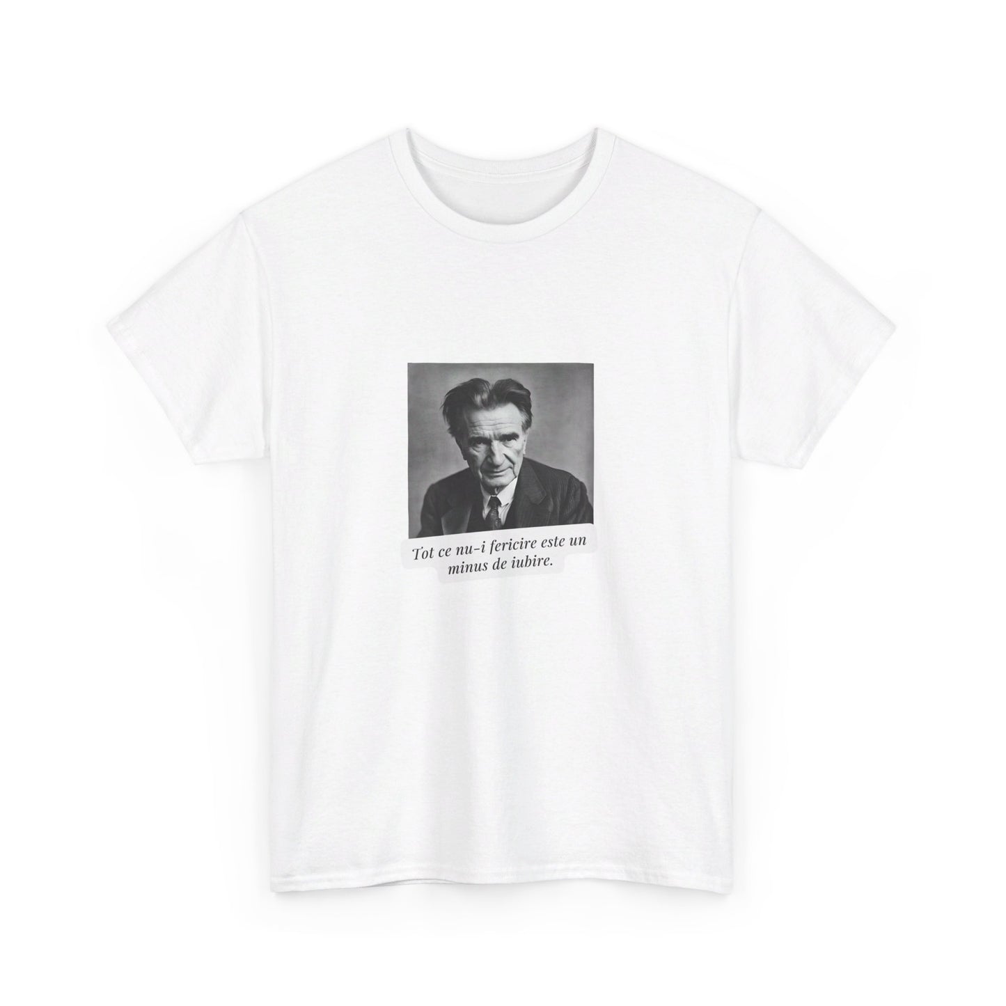 Unisex Cotton Tee "Fericire.. Emil Cioran"