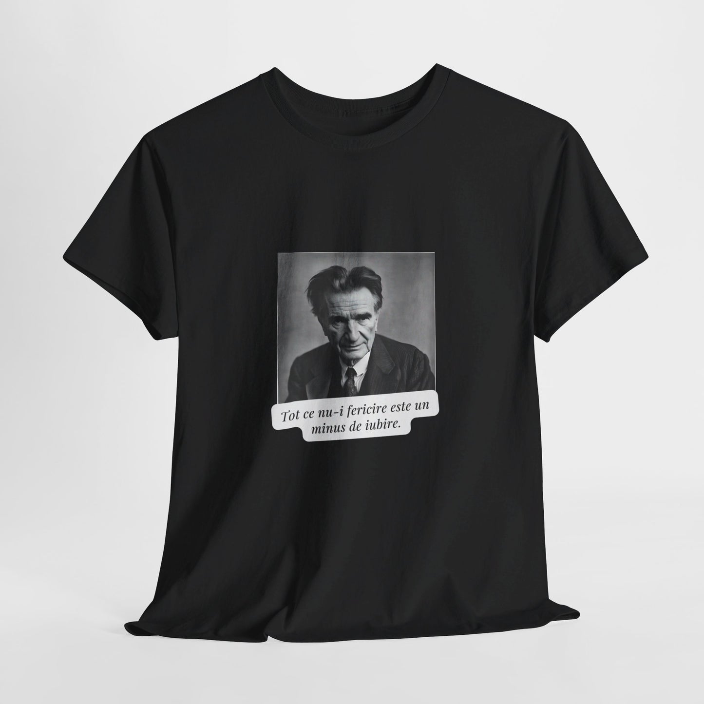 Unisex Cotton Tee "Fericire.. Emil Cioran"