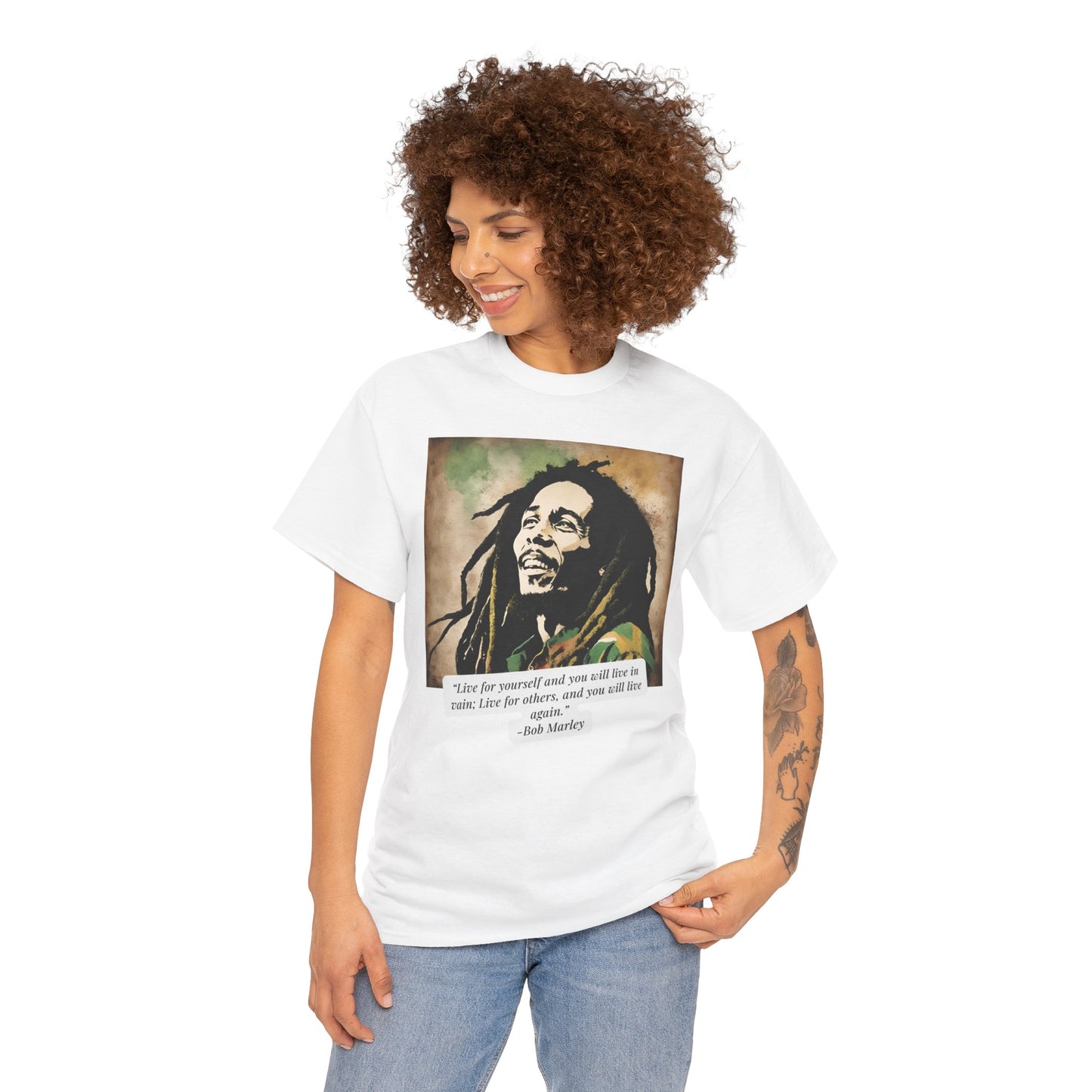 Unisex  Bob Marley Cotton Tee